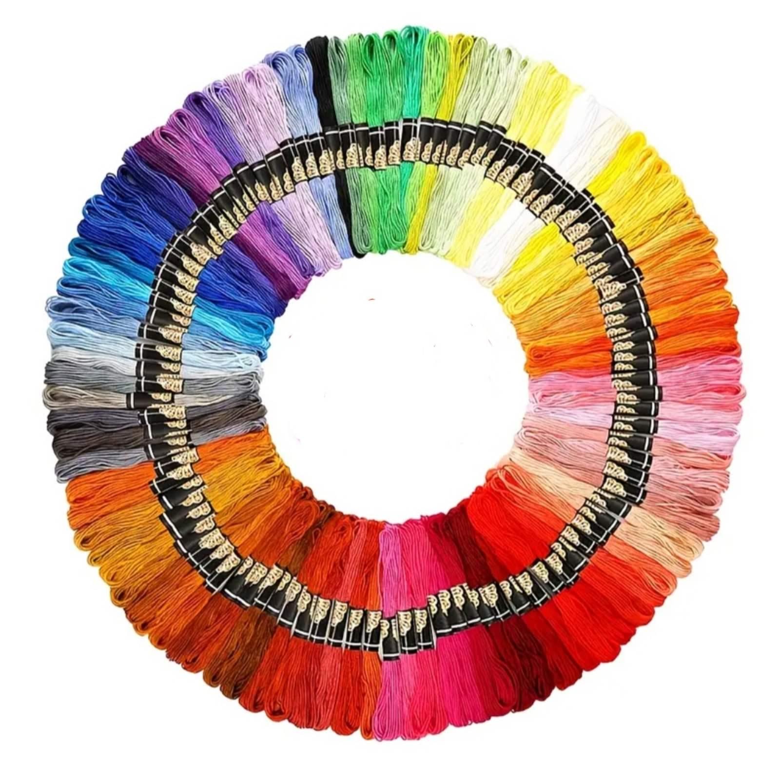 Набор ниток Мулине для вышивания 100 шт. Разноцветный (32618342)