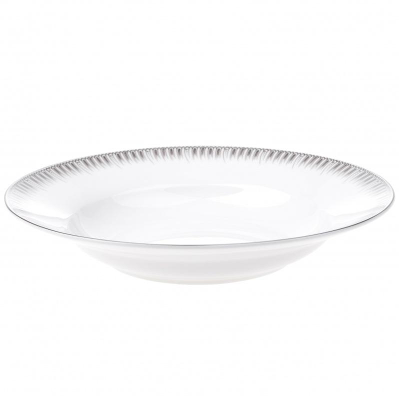 Тарілка супова кругла Lora NP95 порцеляна Білий (H15-084) - фото 2 Тарілка супова кругла Lora NP95 порцеляна Білий (H15-084) - фото 2