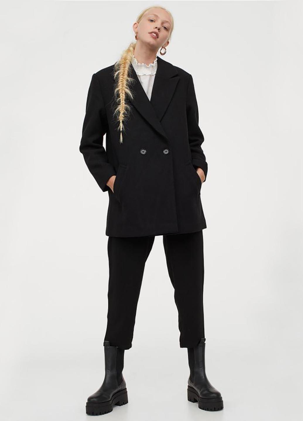 Пальто H&M М Черный (889596b50)