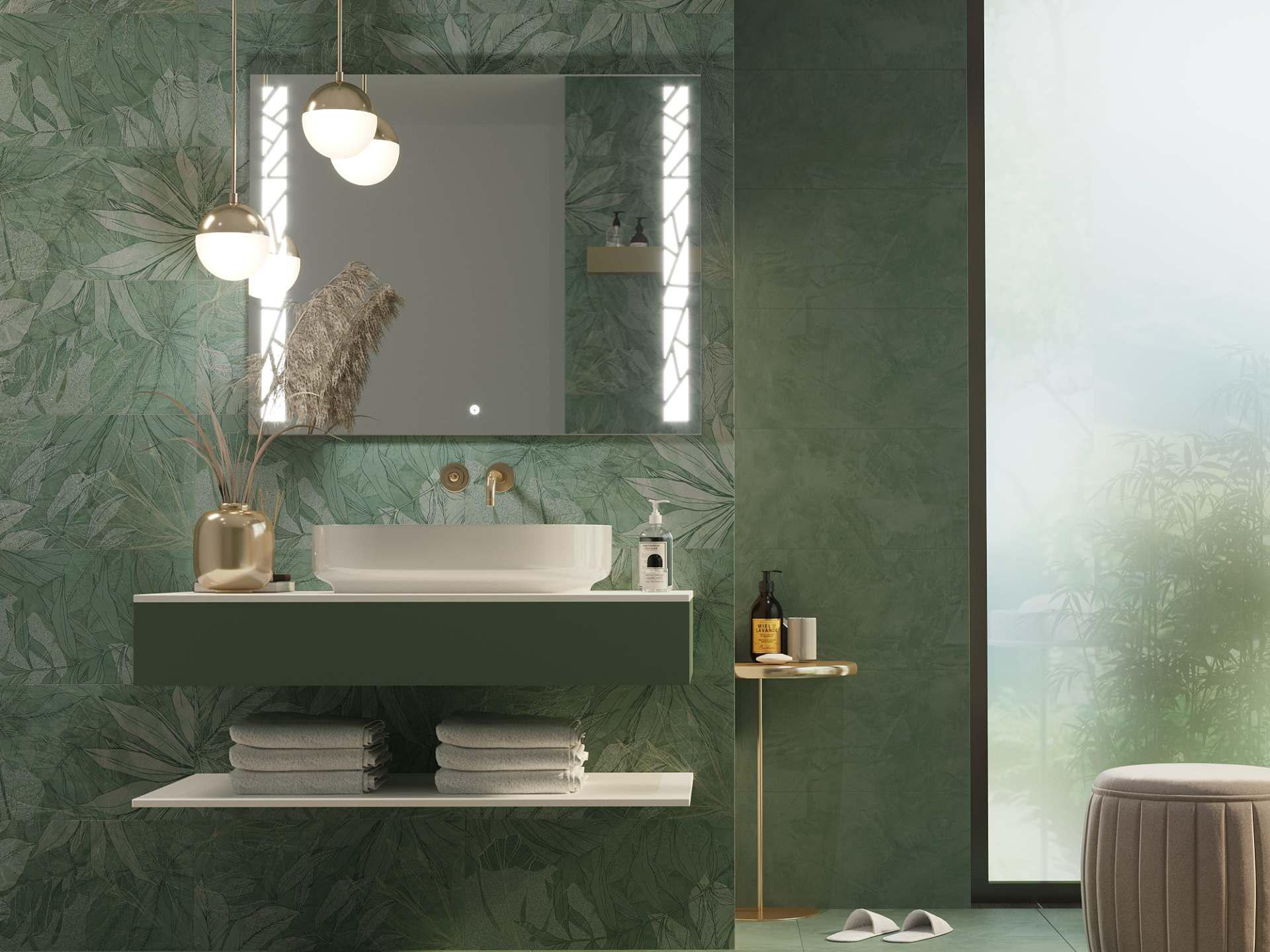 Зеркало Dim Dzerkal KANIO с LED-подсветкой и сенсорным управлением 50х80 см (10668)