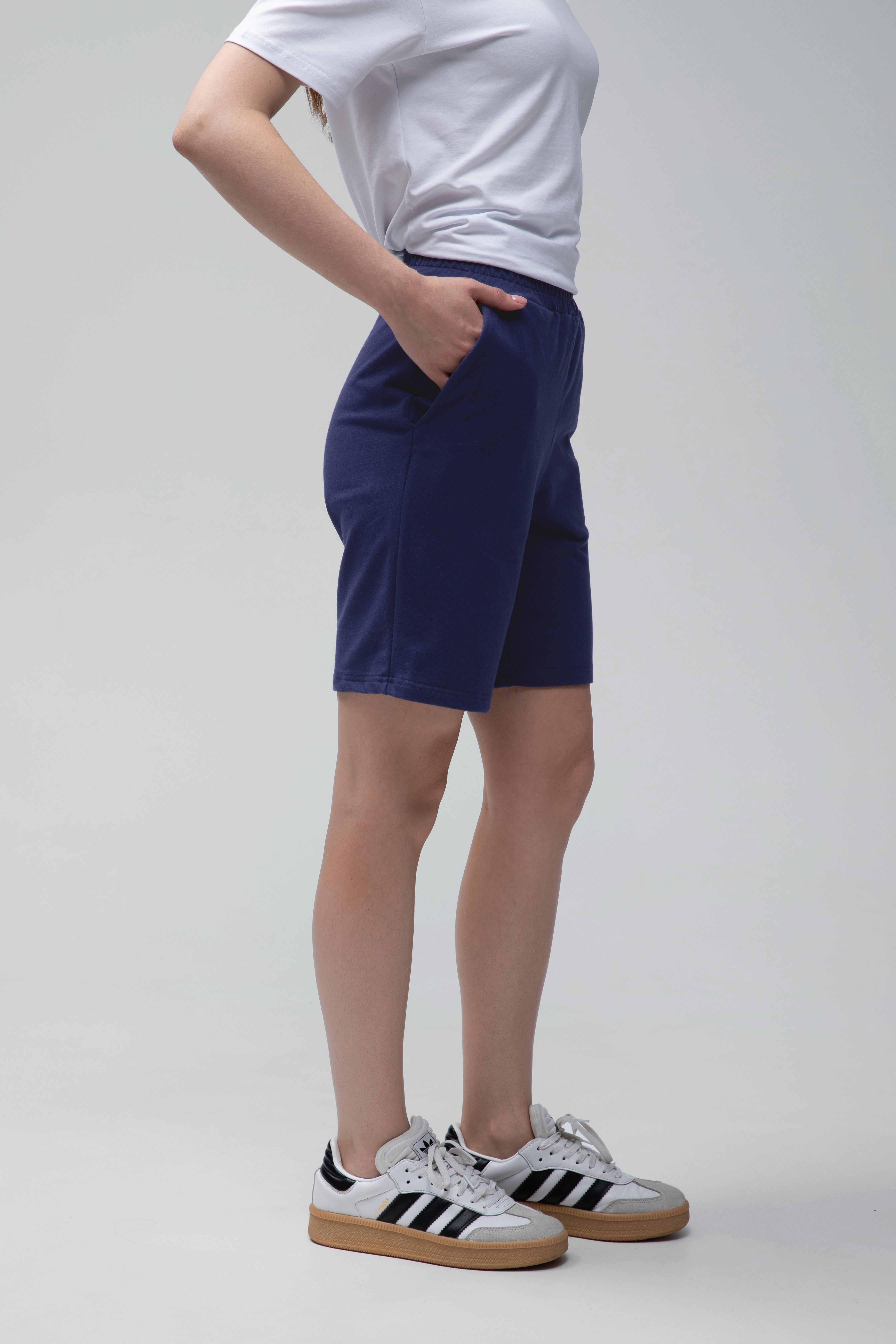 Шорты женские базовые Ray Basic L Темно-синий (U0701W-Navy Blue) - фото 2 Шорты женские базовые Ray Basic L Темно-синий (U0701W-Navy Blue) - фото 2