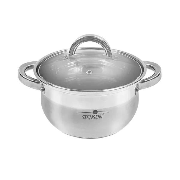 Кастрюля Stenson Belly MH-2719 1,9 л Нержавеющая сталь (14384141)
