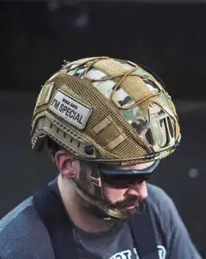 Кавер чохол на каску шолом FAST маскувальний з ріп стоп Multicam (MK001038) - фото 2 Кавер чохол на каску шолом FAST маскувальний з ріп стоп Multicam (MK001038) - фото 2