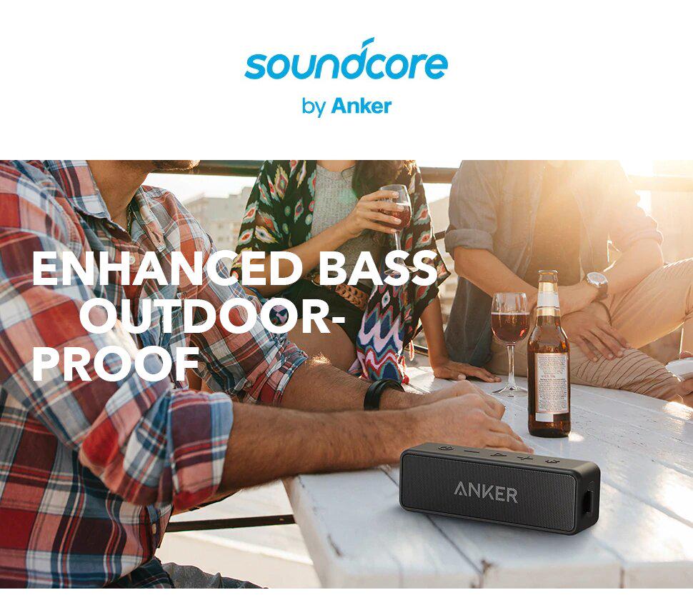 Портативная колонка Anker SoundCore 2 IPX7 Black (A3105) - фото 3