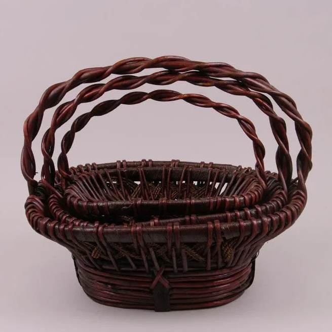 Комплект корзин Flora 3 шт. Коричневый (8697)