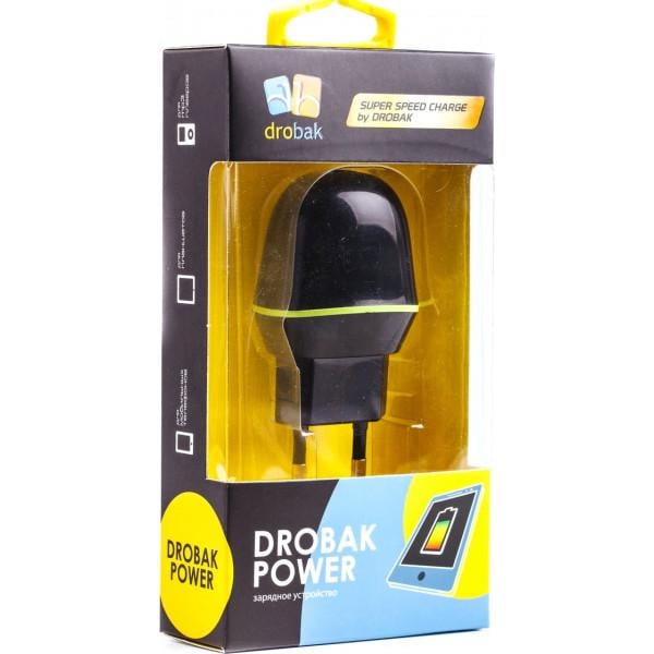 Зарядное устройство Drobak Win 220V USB 1А, Black (905322) - фото 3