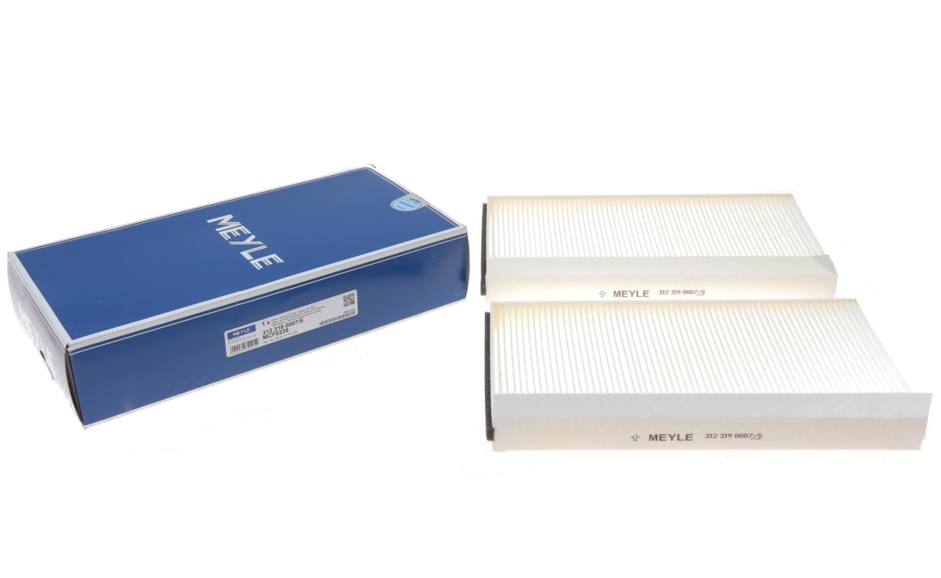 Фильтр салона Meyle для BMW 5 E60/E61/6 E63/E64 2,0-5,0 01-10 2 шт. 312 319 0007/S)