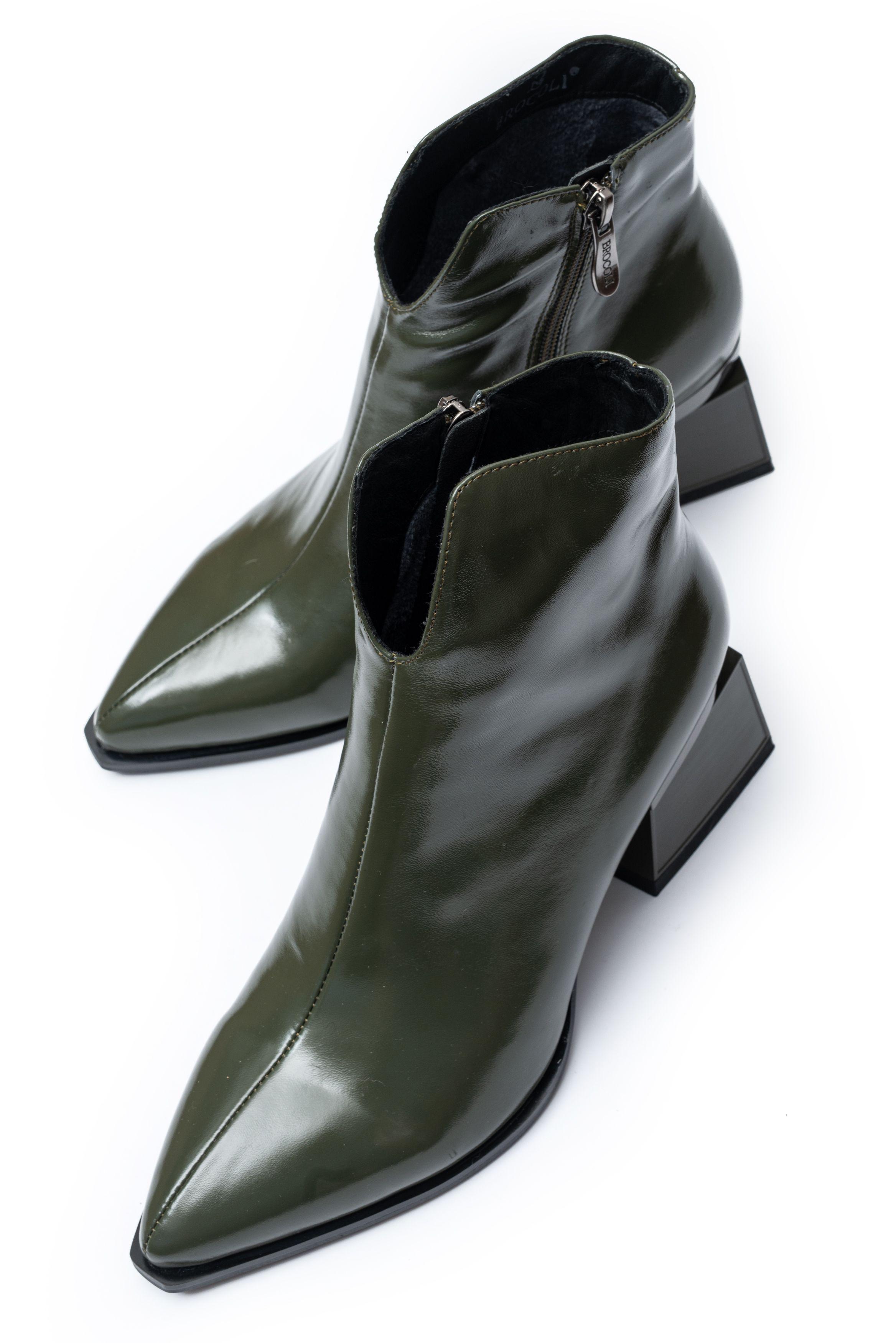 Ботильоны Brocoly 00838 р. 38 Зеленый (9695544)