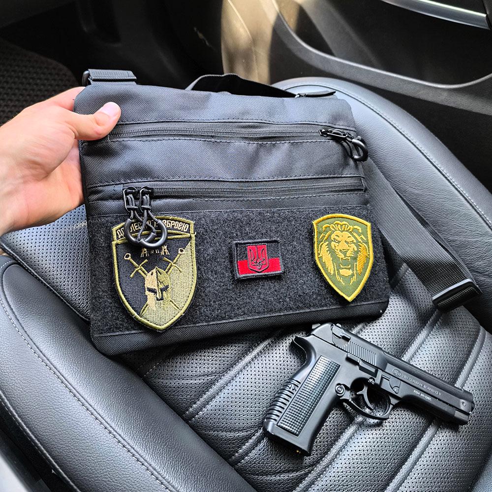 Сумка-кобура мужская 30х24 см Черный (521246) - фото 60 Сумка-кобура мужская 30х24 см Черный (521246) - фото 60