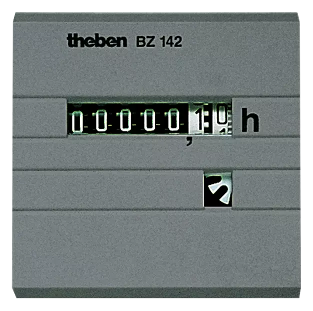 Счетчик моточасов Theben BZ 142-1 10V 10-80 VDC монтаж в панель IP65 диапазон отсчета 99999,99 г 48х48 мм (th 1420821)