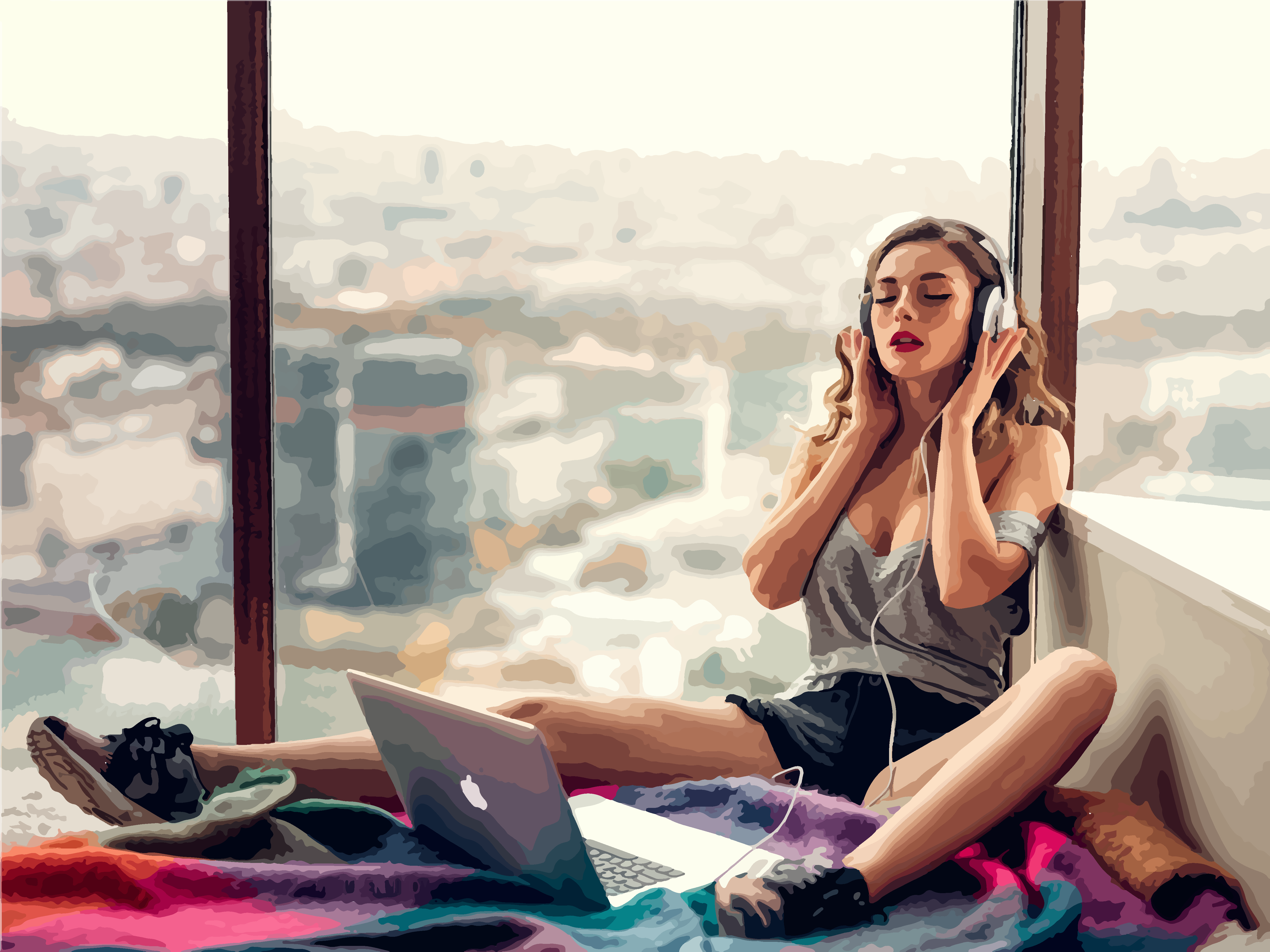 Картина по номерам Ideyka Почувствуй мгновение 40x50 см Разноцветный (PM-194-K-130)