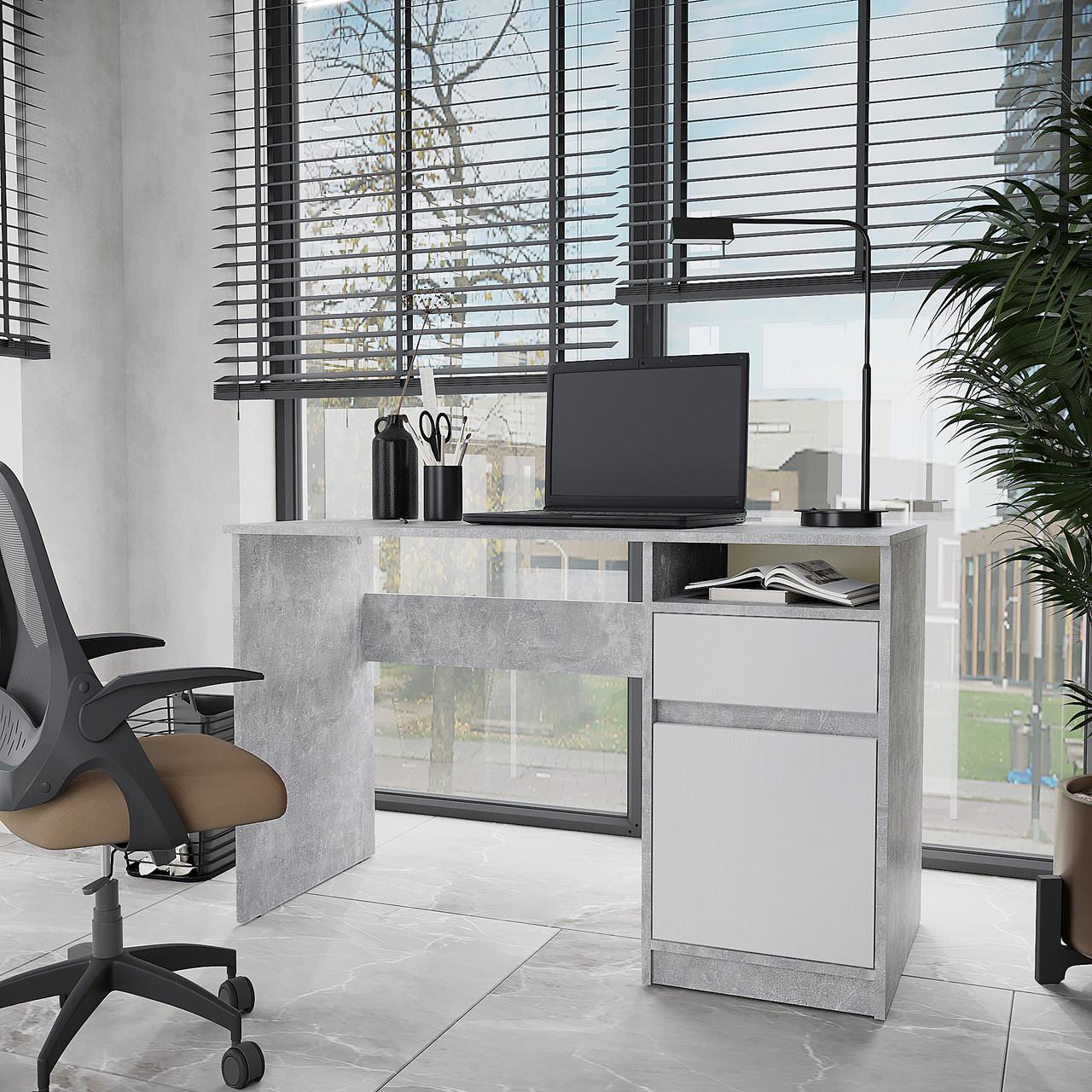 Письменный стол Компанит Аспирант 120,4х53,4х75,4 см Дуб ателье комби (24763286)