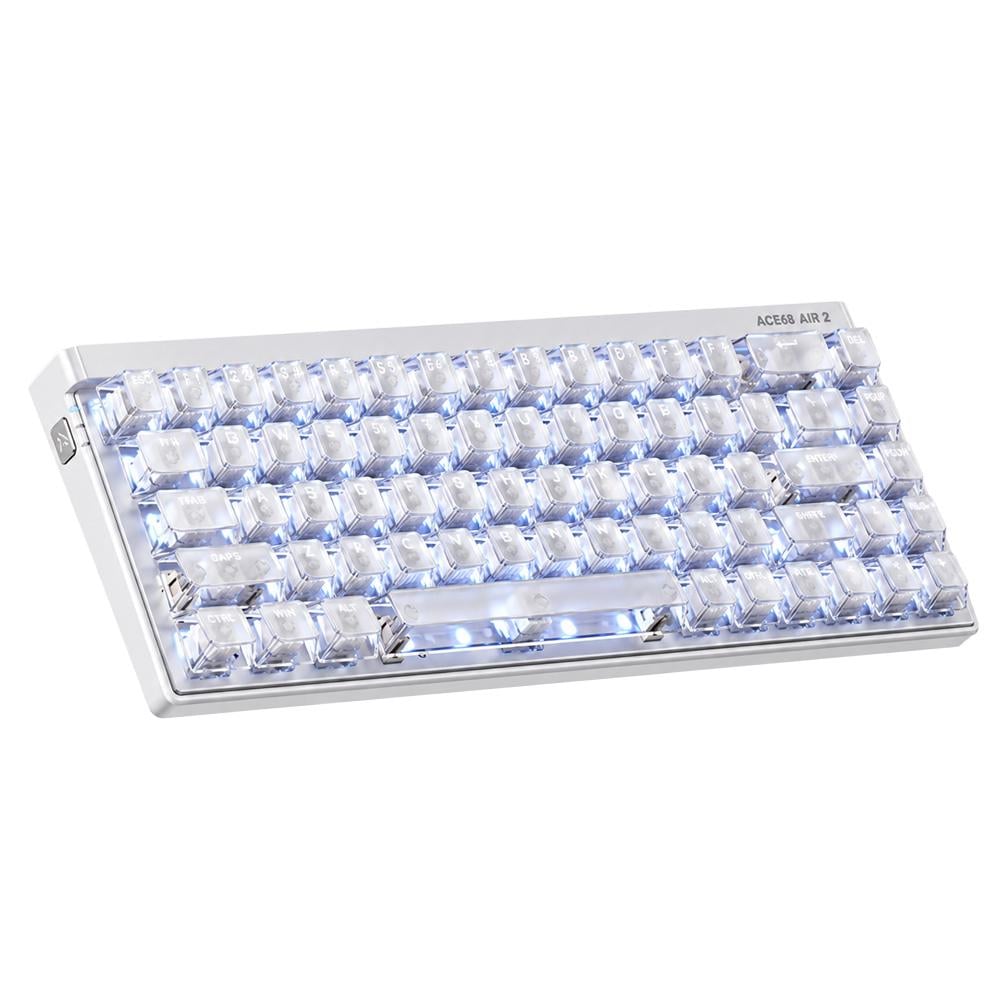 Клавиатура игровая механическая MChose Ace 68 Air 2 Misty магнитные переключатели Mount Tai GT Hall Effect RGB USB White