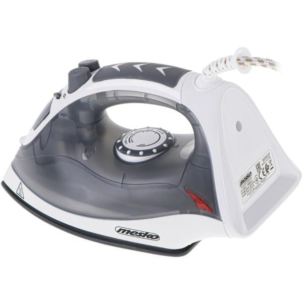 Утюг Mesko MS 5037 2800W керамика сухое глажение 170 мл Grey (MS5037) - фото 3 Утюг Mesko MS 5037 2800W керамика сухое глажение 170 мл Grey (MS5037) - фото 3