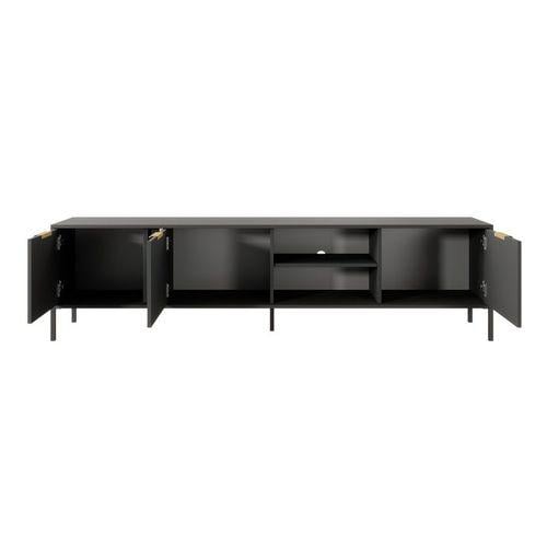 Тумба под ТВ Modern Furniture лофт 202,9х53,4х39,5 см Черный (5515)