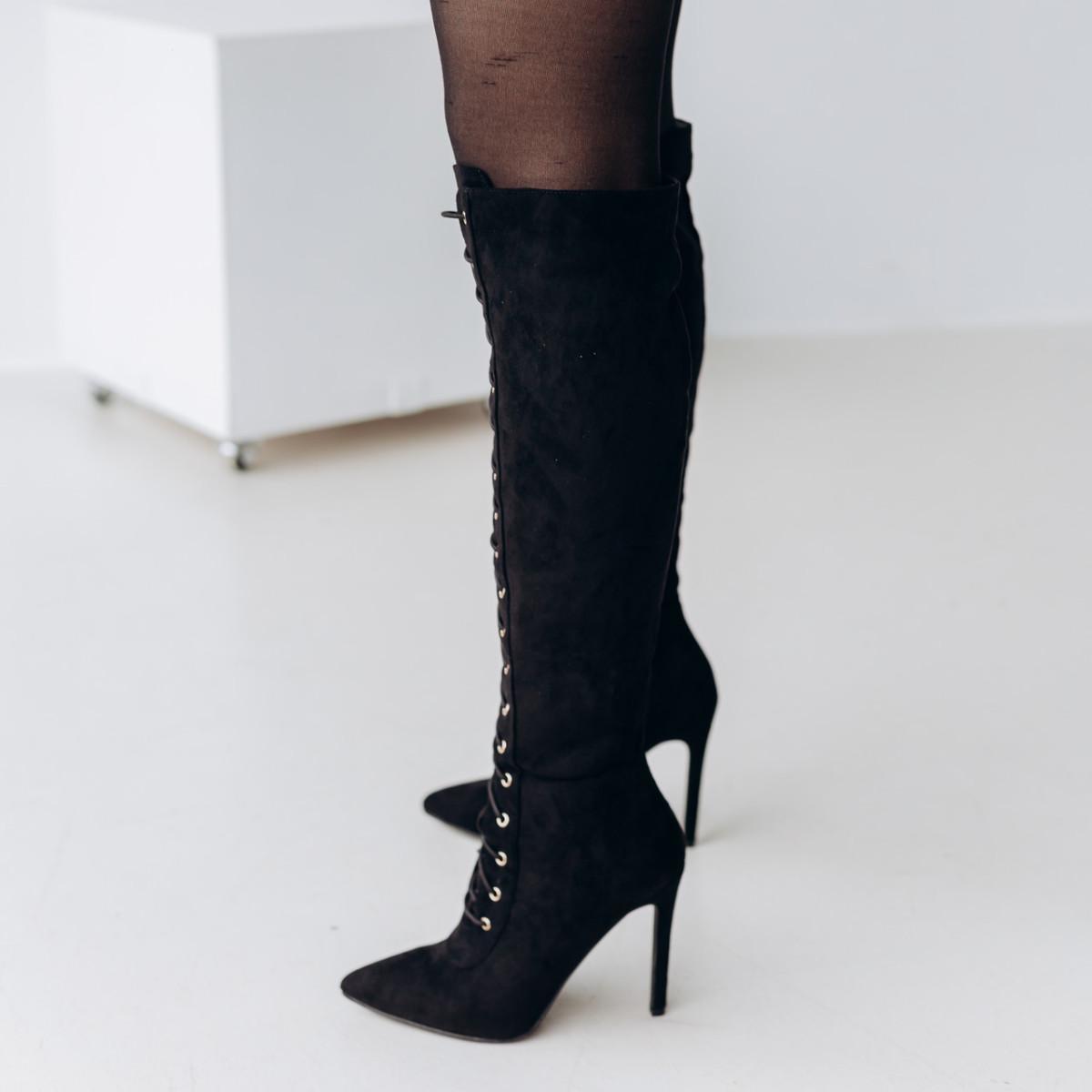 Ботфорти жіночі Fashion р. 37 24 см Чорний (3305) - фото 3 Ботфорти жіночі Fashion р. 37 24 см Чорний (3305) - фото 3