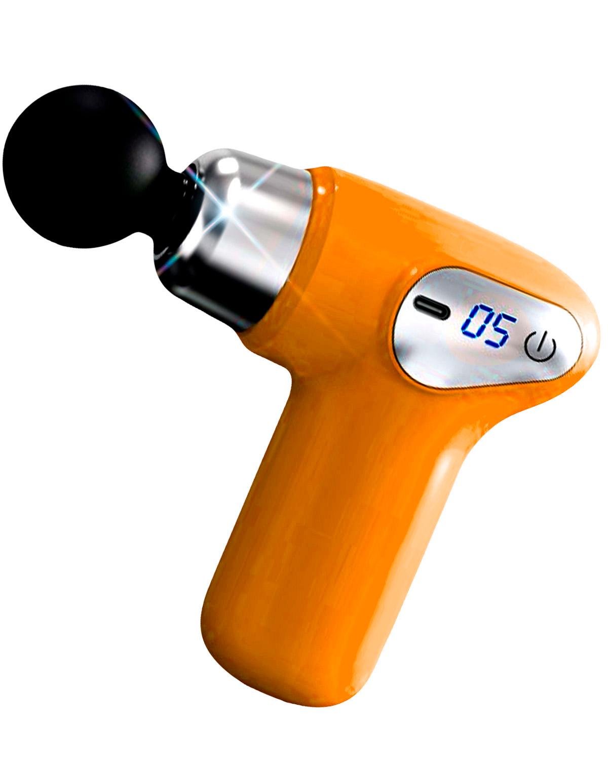 Електромасажер для тіла BRS перкусійний ручний з LED-дисплеєм Orange (552917040)