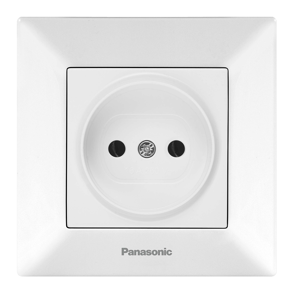 Розетка Panasonic Arkedia Slim 220В встраиваемая Белый (YUT_V5817)