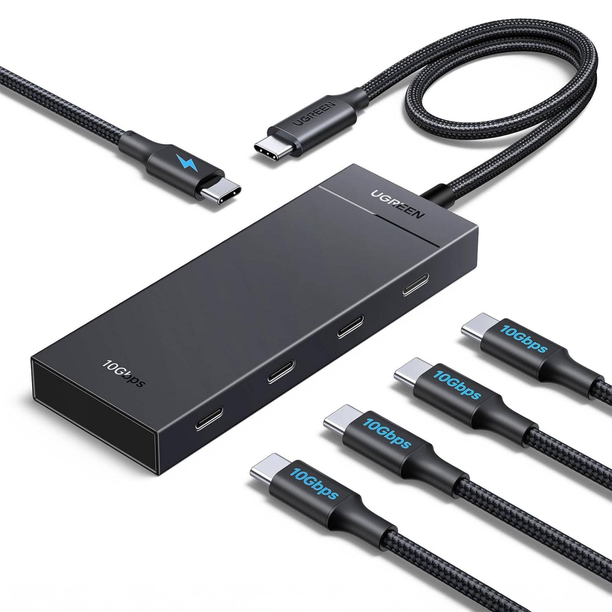 Хаб USB Ugreen USB-C 5 портів 30 см Чорний (55334) Хаб USB Ugreen USB-C 5 портів 30 см Чорний (55334)