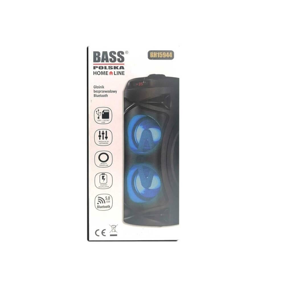 Колонка портативная Bass Polska homeline bluetooth с led подсветкой - фото 6