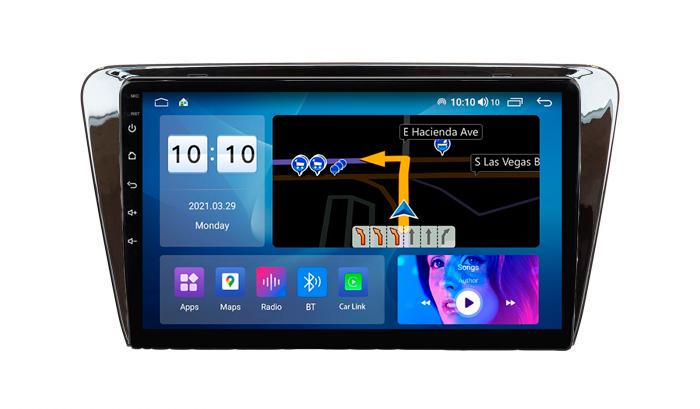 Штатна магнітола для Skoda Octavia A7 Mekede Android 10 2/32 DSP Carplay 4G