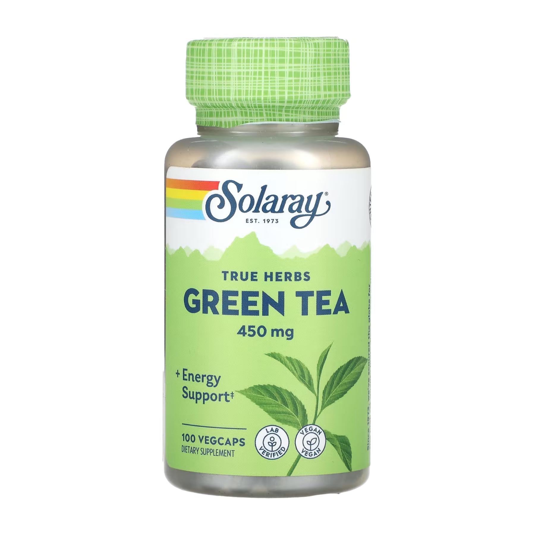 Натуральная добавка Green Tea Leaf 450 mg 100 vcaps (2023-10-3011)