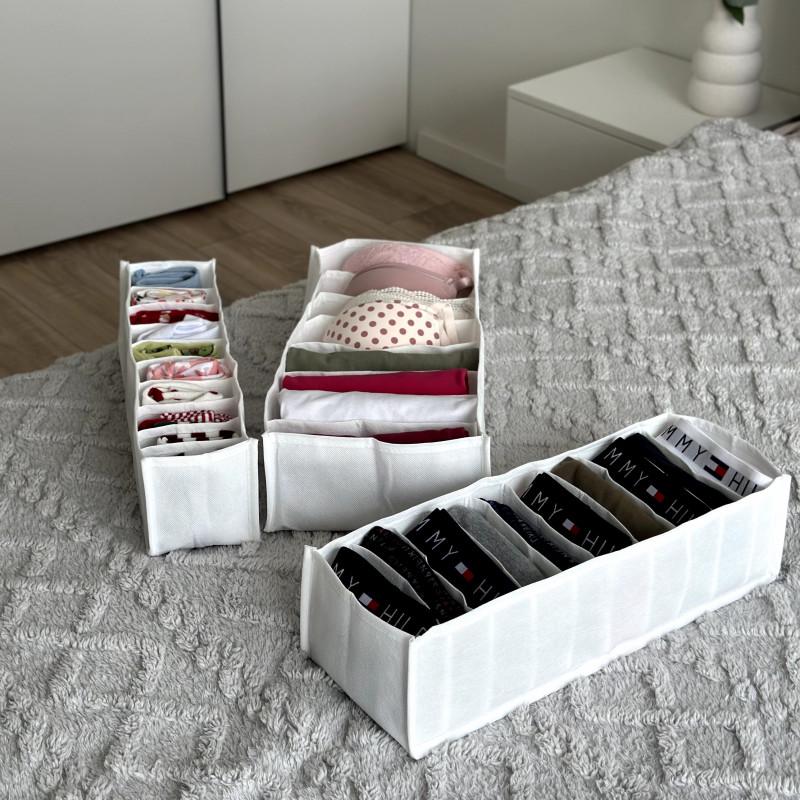 Набір гнучких органайзерів XS/S/M без картону Білий (SPB-3-white) - фото 3 Набір гнучких органайзерів XS/S/M без картону Білий (SPB-3-white) - фото 3