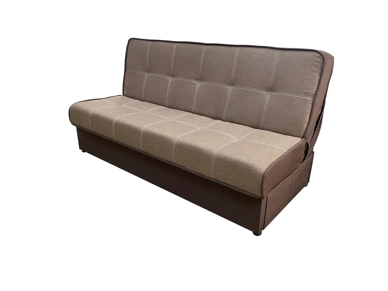 Диван Лукас 190х98 см Бежевый с коричневым (25484755).