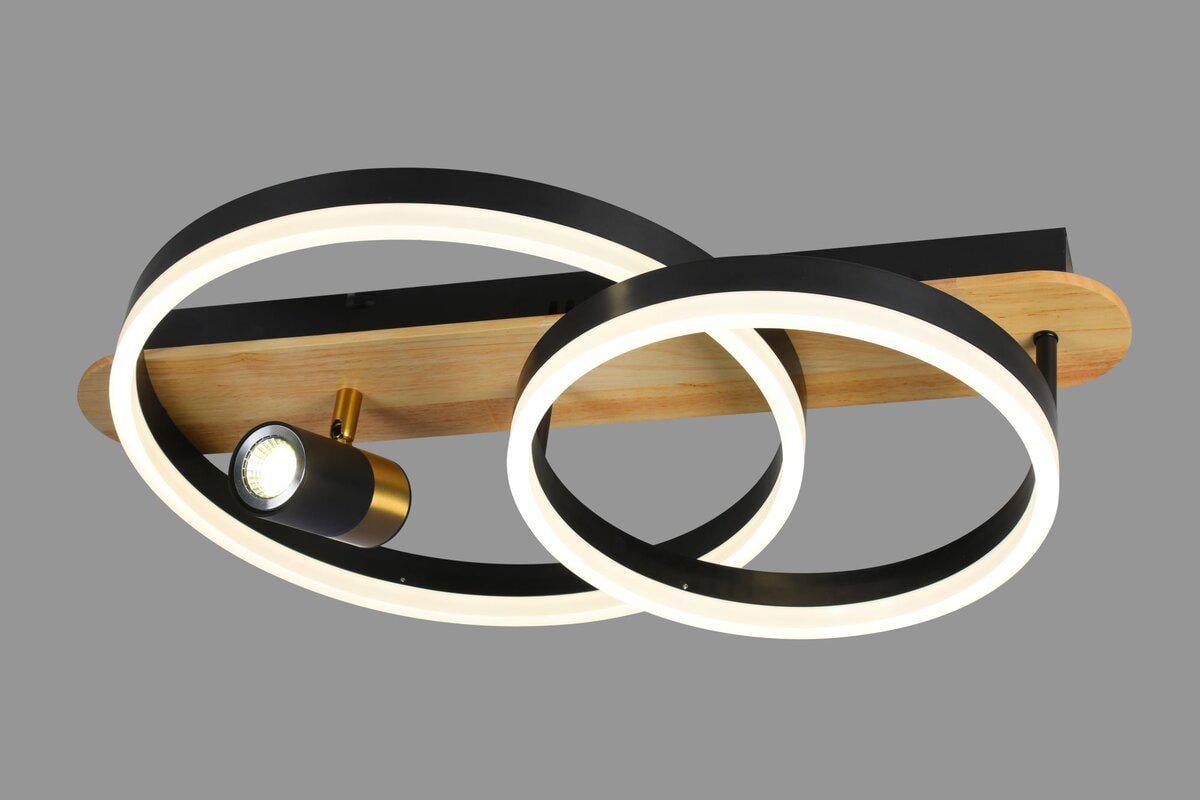 Люстра потолковая светодиодная Valeso 77084/2+1 Черный (29663520) Люстра потолковая светодиодная Valeso 77084/2+1 Черный (29663520)