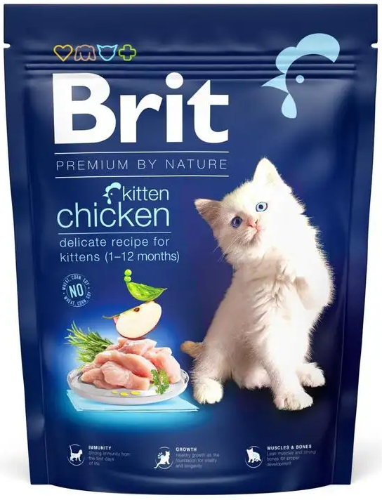 Сухий корм для кошенят/вагітних/годуючих кішок Brit Premium by Nature Cat Kitten 300 г (1789932820)