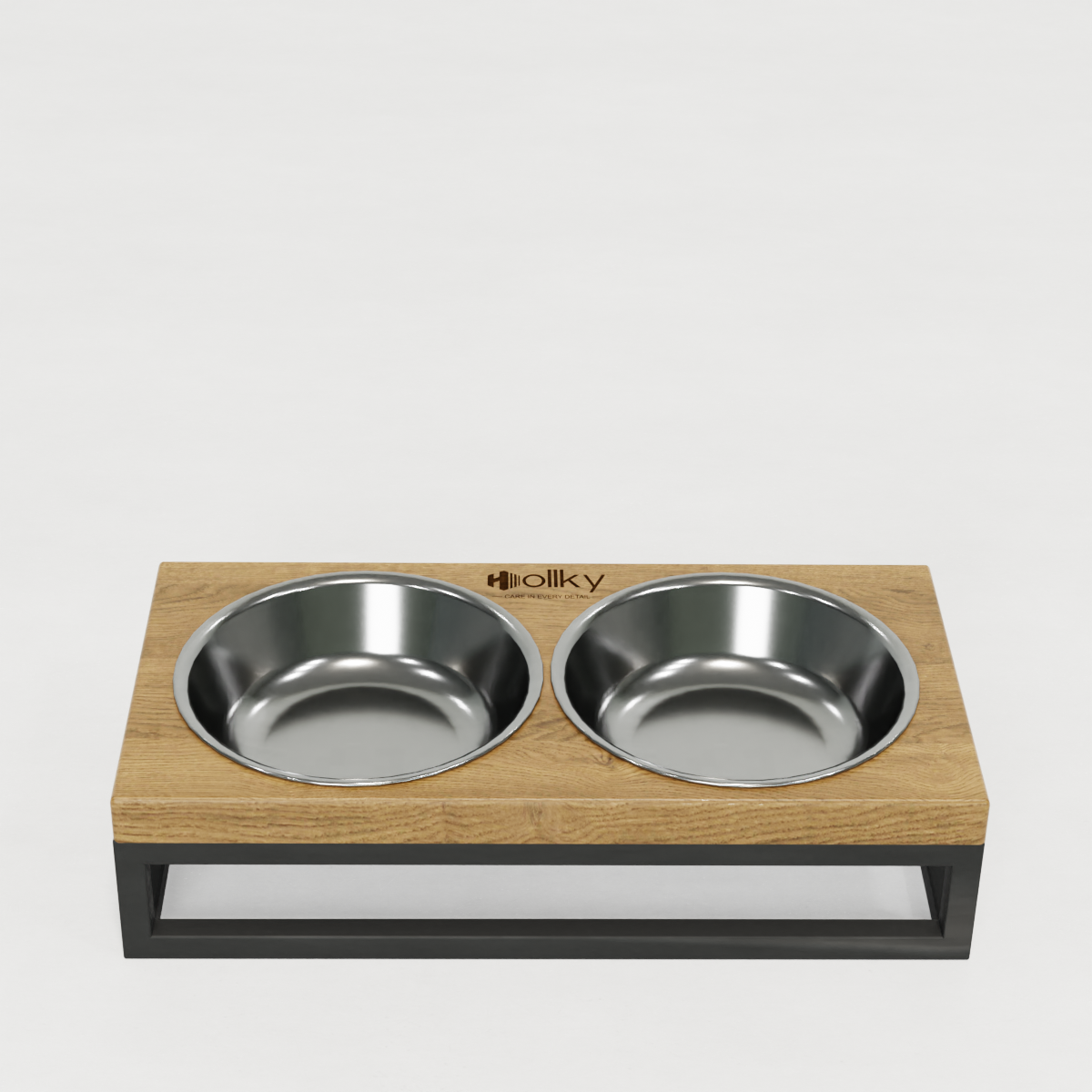 Миски на подставке для маленьких собак и котов Hollky Base XS 2х0,25 л (BXS-28145-GRNT) - фото 2 Миски на подставке для маленьких собак и котов Hollky Base XS 2х0,25 л (BXS-28145-GRNT) - фото 2