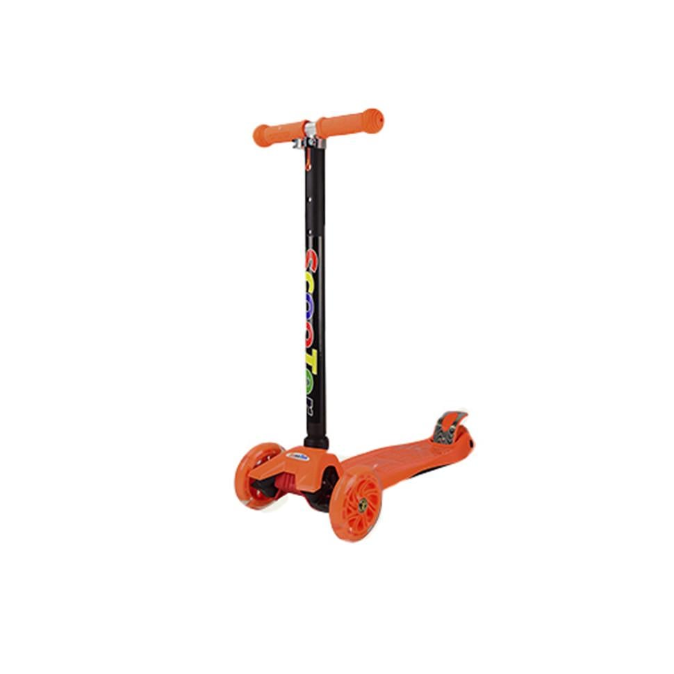 Самокат детский Bambi SC20113 светящиеся колеса PU Оранжевый (46274s56534)