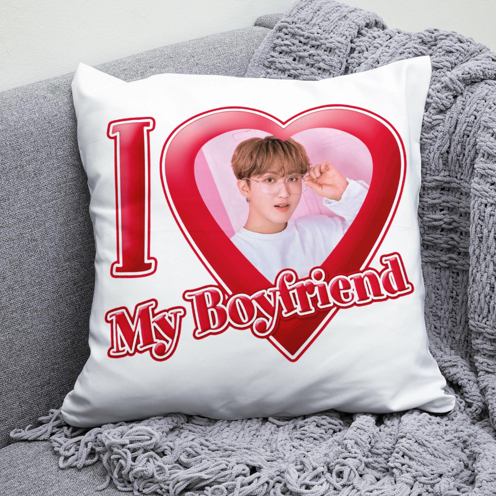 Плюшева подушка квадрат з принтом K-Pop Чанбін Stray Kids