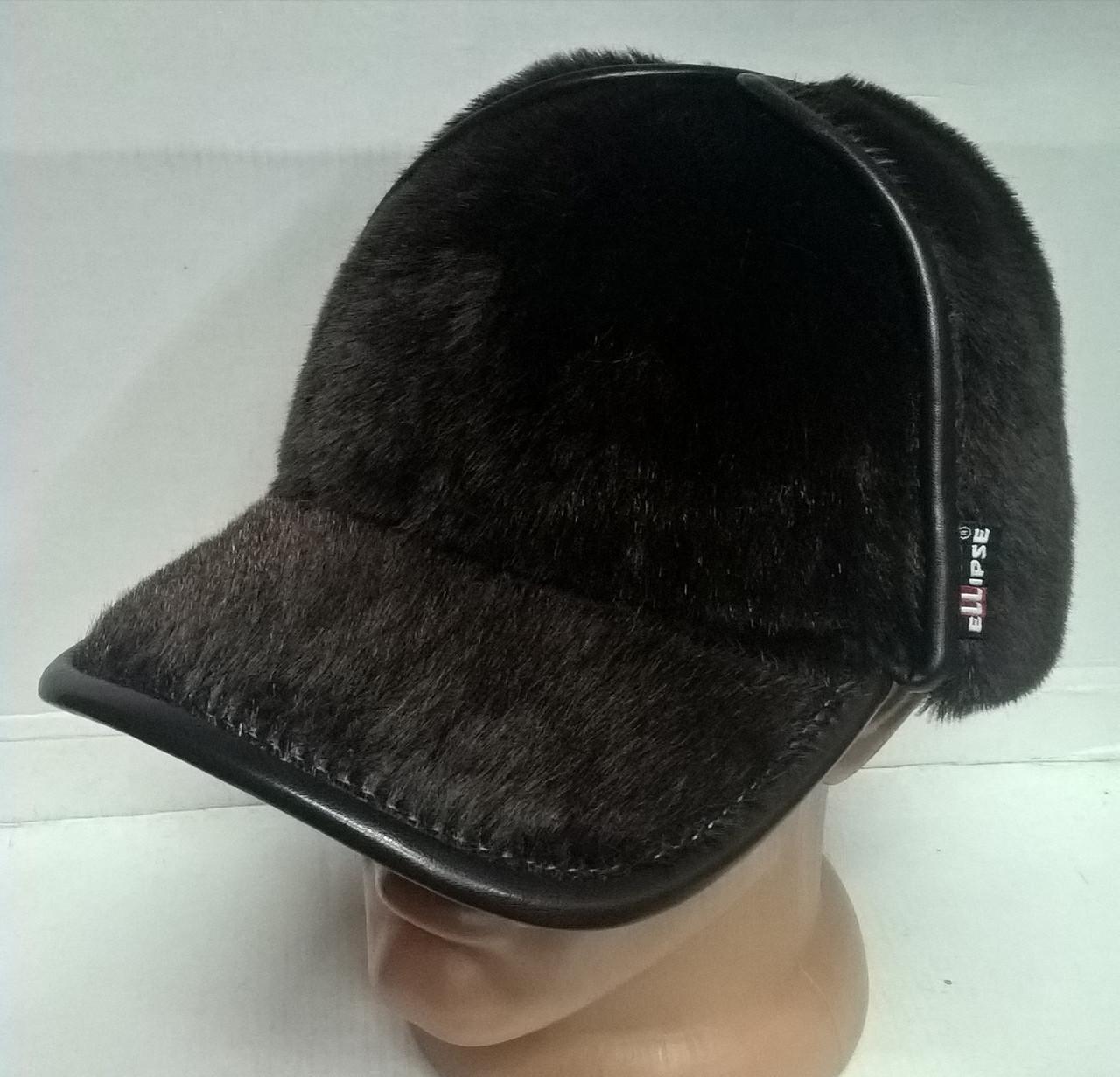 Бейсболка-ушанка мужская Ellipse искусственный мех нерпа 58 см Коричневый (4.18.1/12.4/58) - фото 1 Бейсболка-ушанка мужская Ellipse искусственный мех нерпа 58 см Коричневый (4.18.1/12.4/58) - фото 1