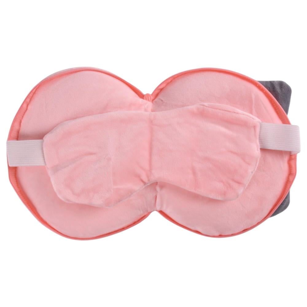 Подушка-маска под шею дорожная Kitty R35822 25х7 см Розовый (33352949)