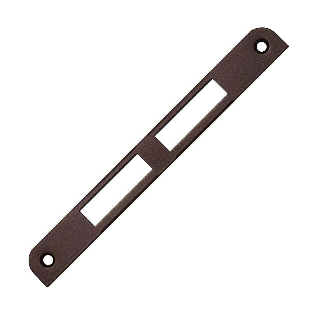 Ответная планка для замка AGB CENTRO PZ двойная ровная Бронзовый коричневый (B01000.03.22) - фото 1 Ответная планка для замка AGB CENTRO PZ двойная ровная Бронзовый коричневый (B01000.03.22) - фото 1