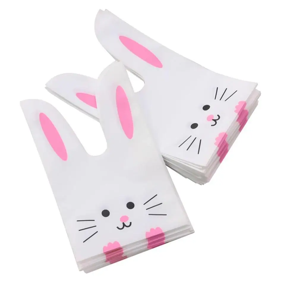 Набор пакетов с ушками розовый зайчик 13x22 см 25 шт. (OK0075_8) - фото 1 Набор пакетов с ушками розовый зайчик 13x22 см 25 шт. (OK0075_8) - фото 1