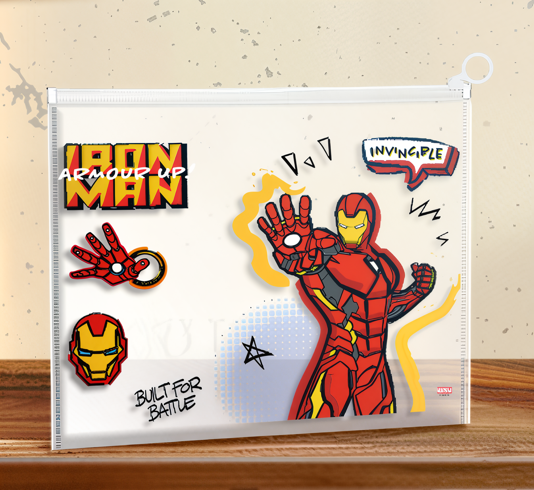 Папка с бегунком Marvel Железный человек А4 Разноцветный (0509)