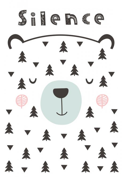 Постер в рамке Silence 30х40 см Постер в рамке Silence 30х40 см