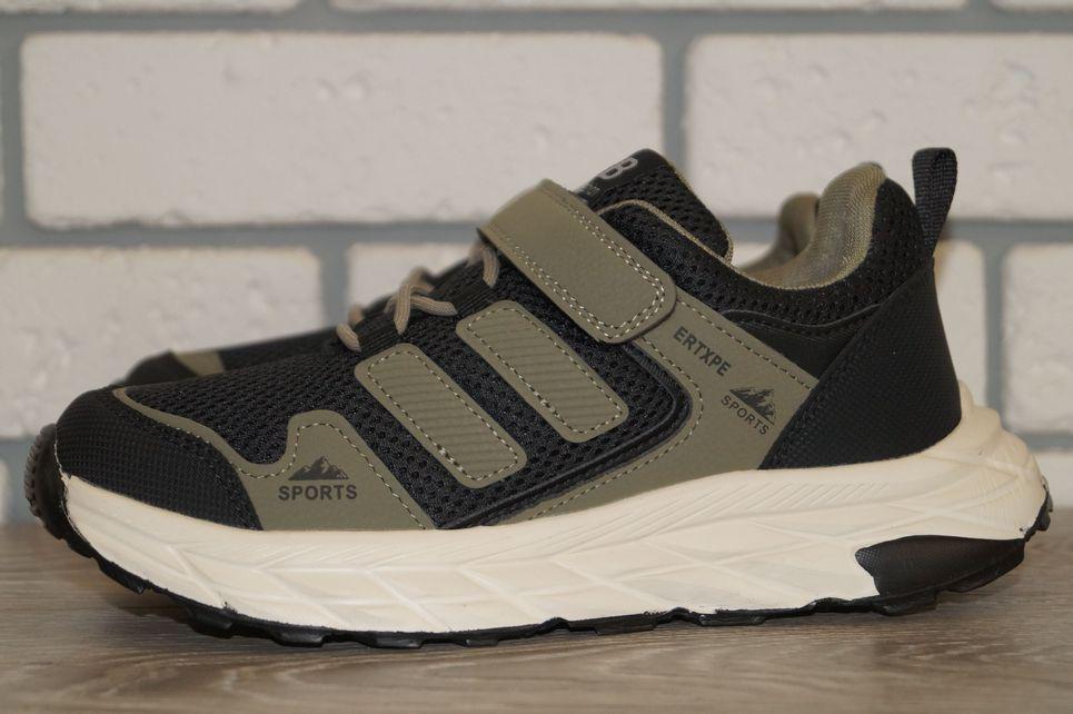 Кроссовки спортивные подростковые Jong Golf р. 35 22,5 см Черный/Зеленый (31492-35)