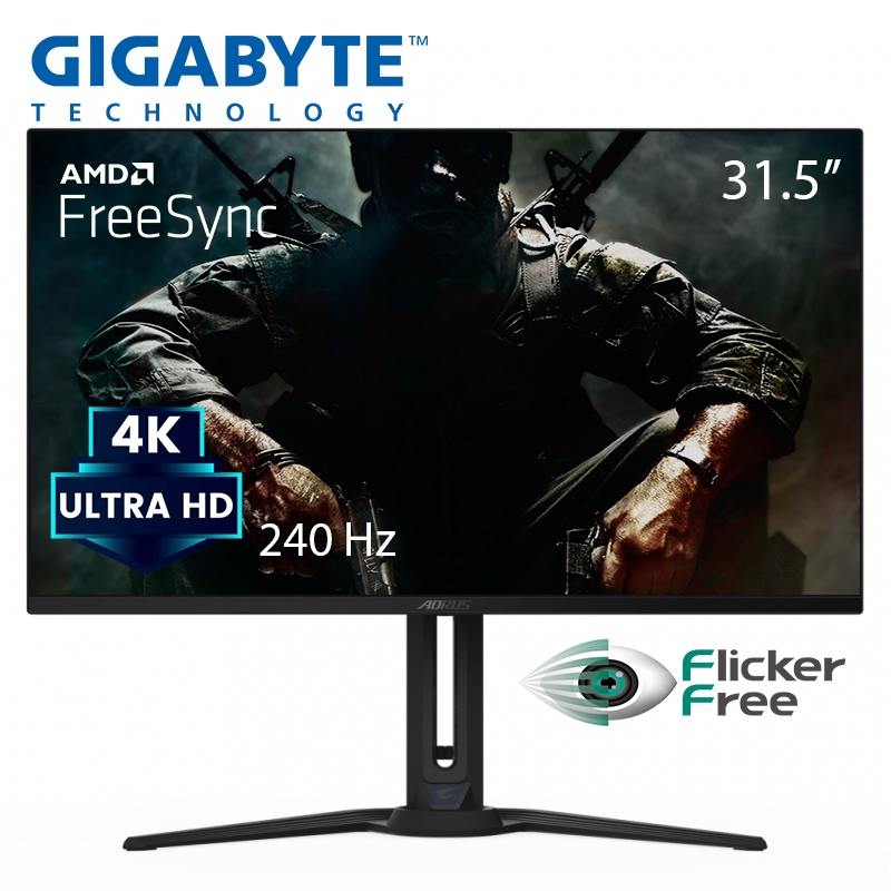 Монітор Gigabyte AORUS FO32U2P OLED геймерський 3840x2160 4K Ultra HD 31,5" (tf6205) - фото 3