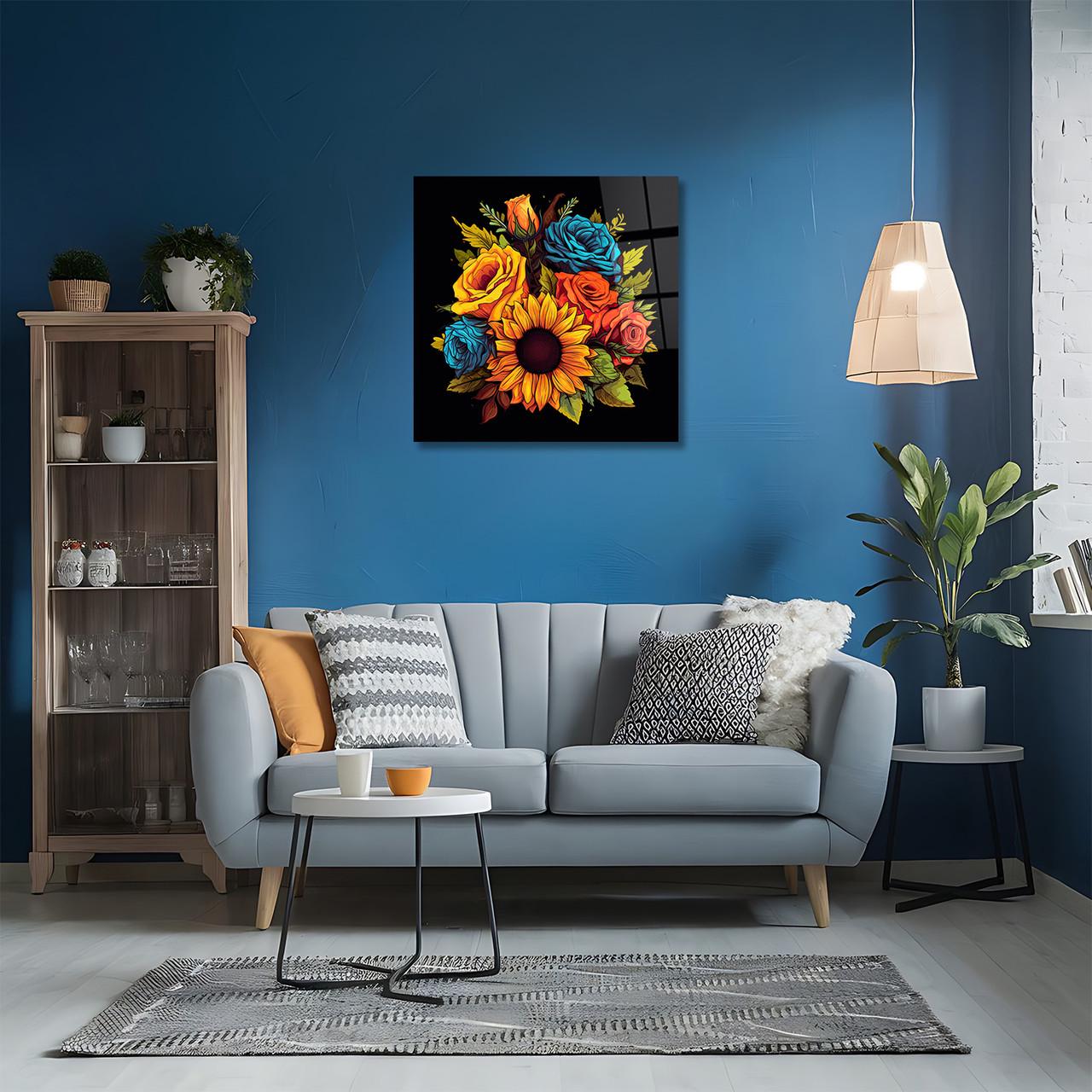 Картина на стекле NovellaPrint Цветочная симфония 70х70 см (499.2) - фото 6