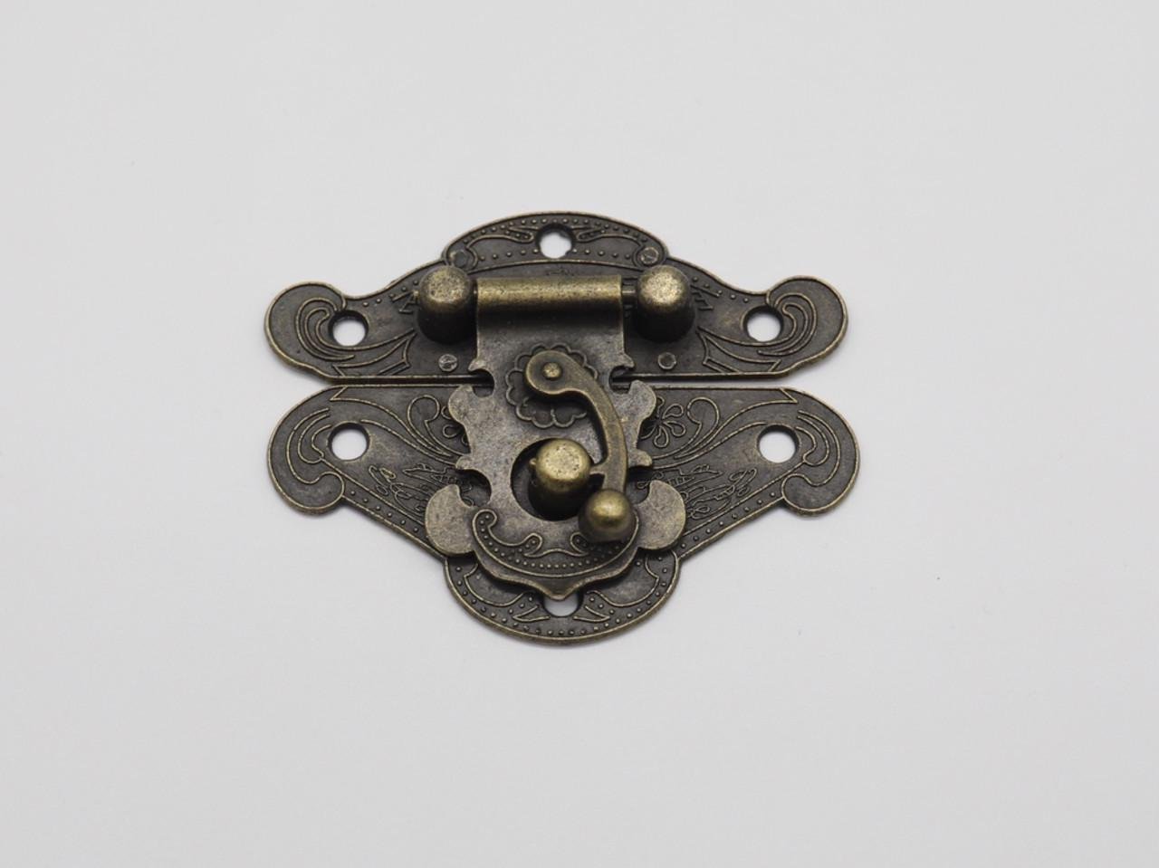 Замок накладной литый 66х54 мм Старая латунь (29389140)