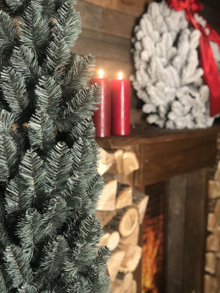 Штучна ялинка Альпійська вузька 180 см Блакитний (410/180/B) - фото 5 Штучна ялинка Альпійська вузька 180 см Блакитний (410/180/B) - фото 5