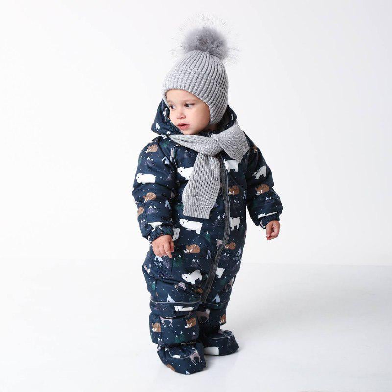 Детский зимний комбинезон с капюшоном DoRechi Аполло Арктика 86 см Синий (21491) - фото 5