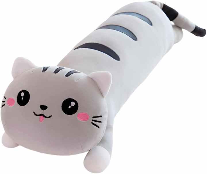 Мягкая игрушка плюшевая Кошка обнимашка 130 см Серый Мягкая игрушка плюшевая Кошка обнимашка 130 см Серый
