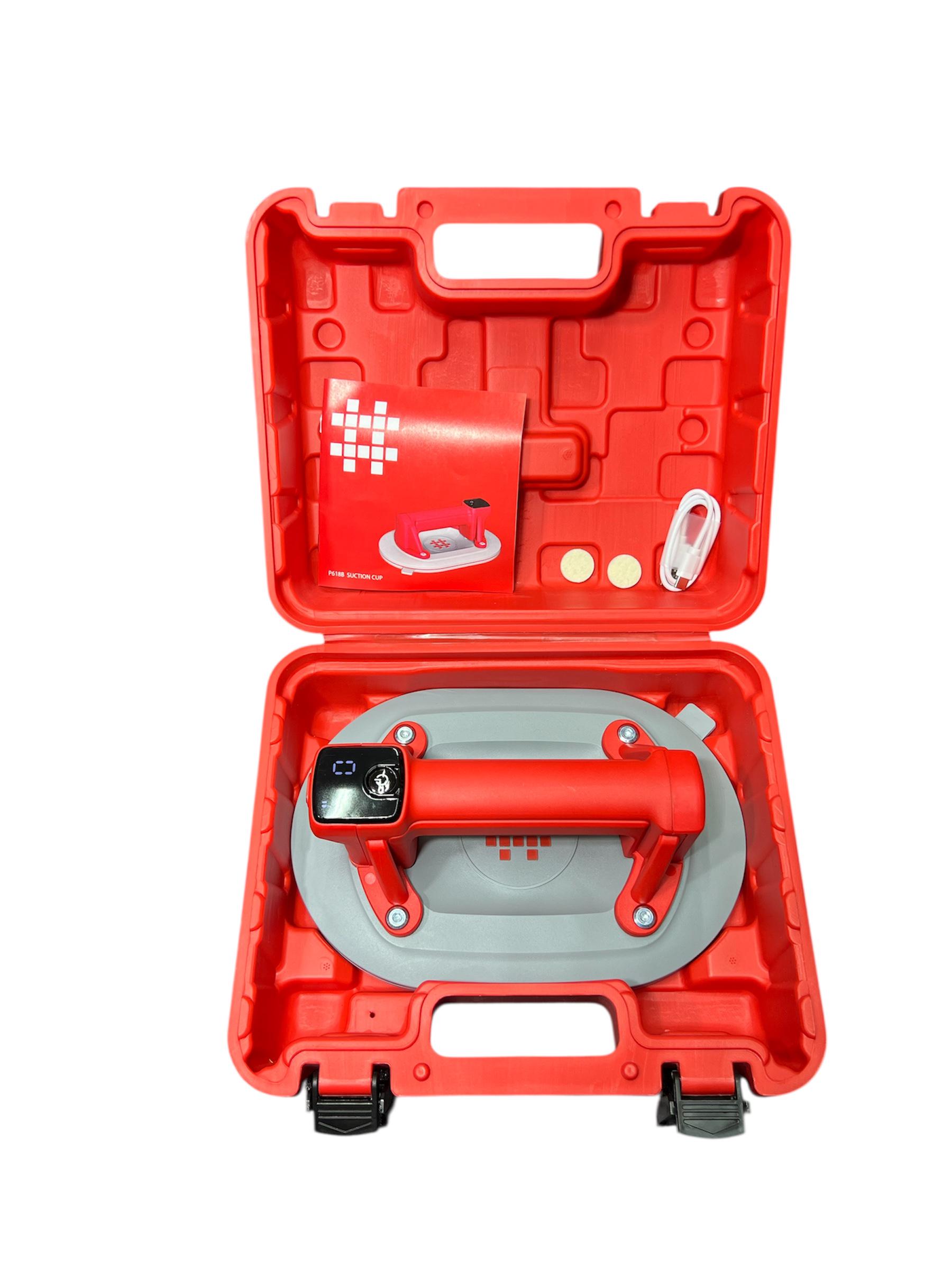 Присоска вакуумная овальная SHIJING P618B с автоподкачкой До 220 кг 165x245 мм