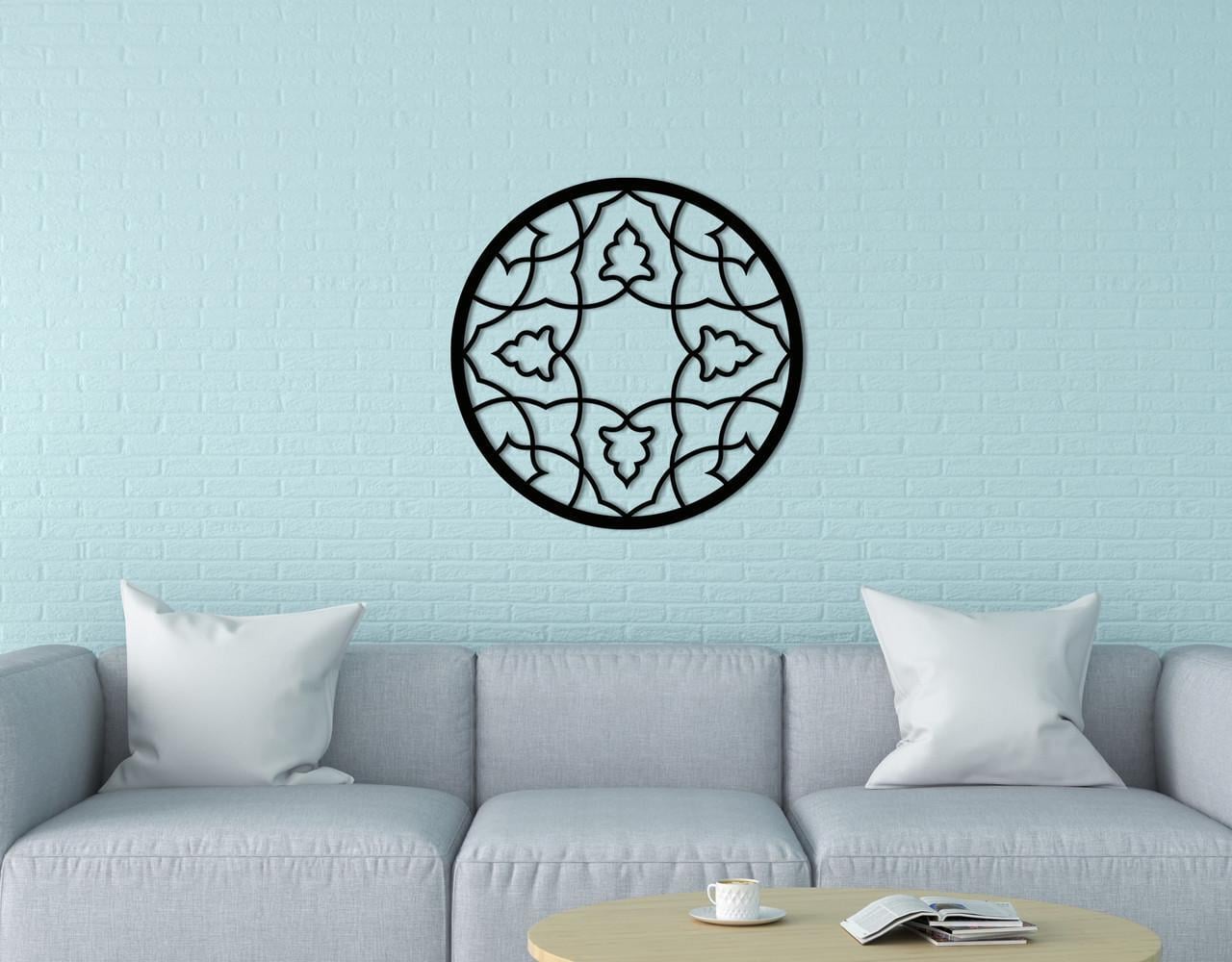 Декоративное панно на стену Upwood Decor Circle-056 55 60х60 см Black (1580699793)