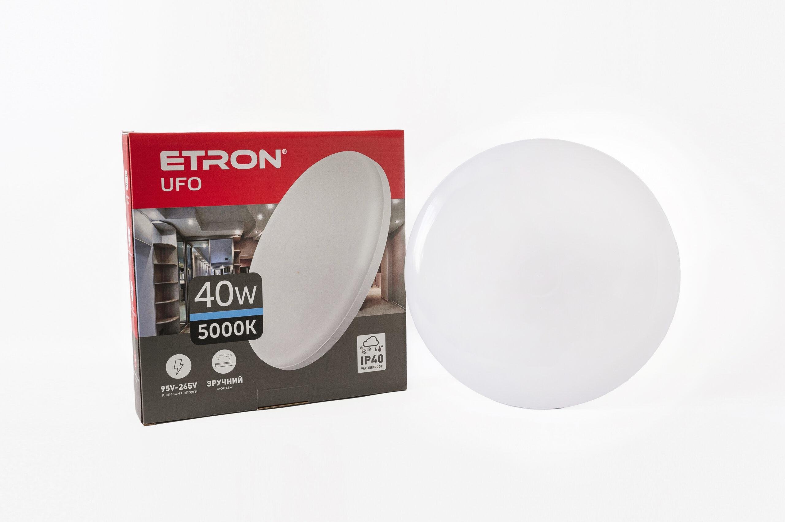 Светильник светодиодный Etron UFO 1-EIP-917 40W 5000 К ІР40 - фото 1