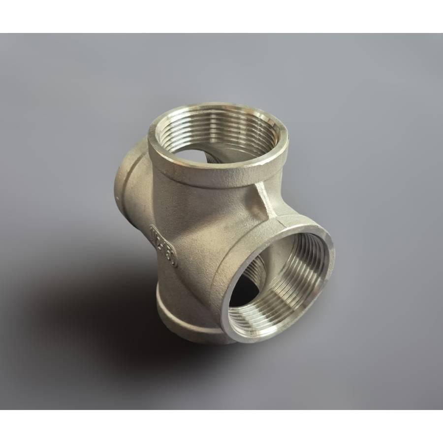 Крестовина муфтовая Ду40 нержавеющая сталь AISI304 ВР BSPP Class 150 90° 1-1/2" (29203333) - фото 5 Крестовина муфтовая Ду40 нержавеющая сталь AISI304 ВР BSPP Class 150 90° 1-1/2" (29203333) - фото 5